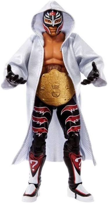 Miniatura 4 de WWE Elite Legends Collection - Figura de acción articulada de 6 pulgadas (Rey Mysterio)