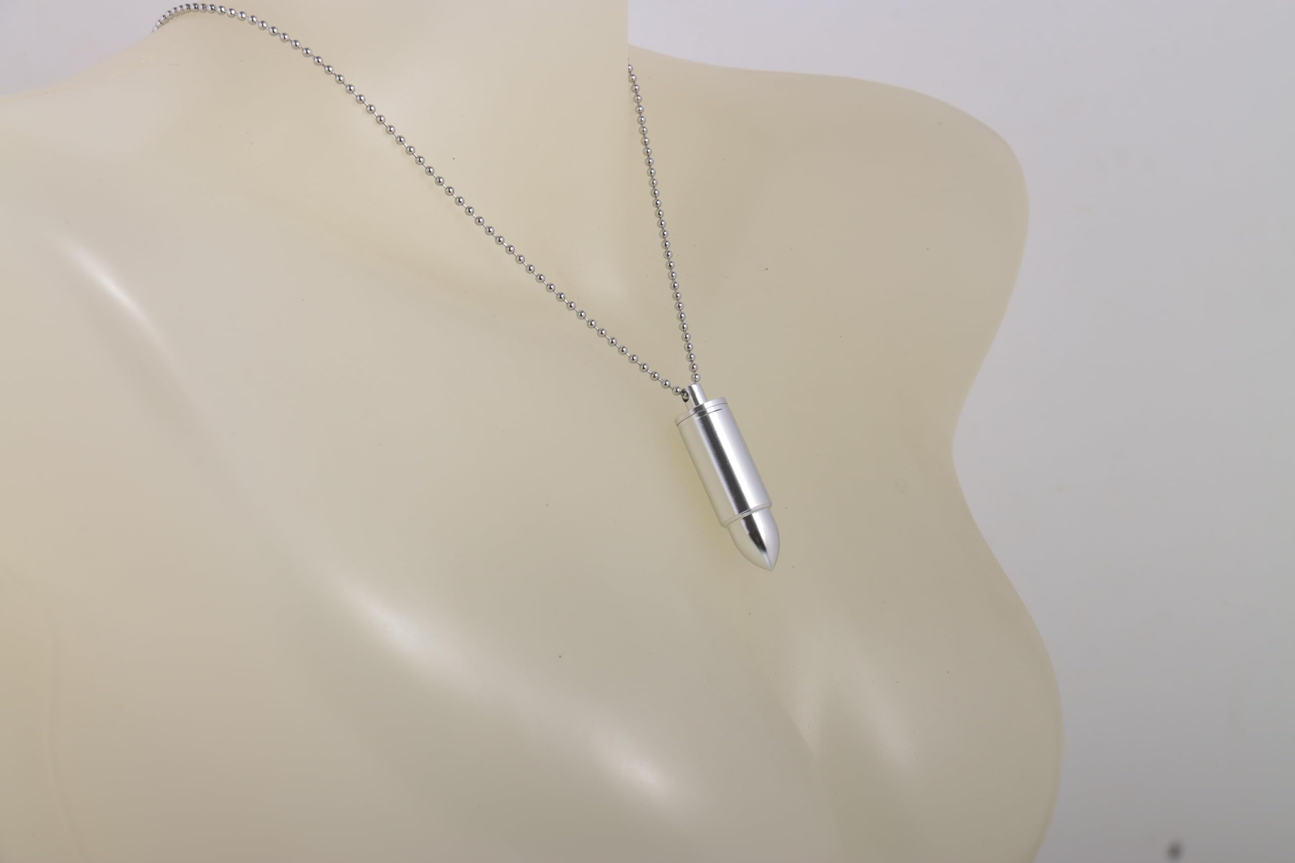 Medicine Box or Canister, Outdoor Mini Personal Storage Box Keychain, Decorative Silver