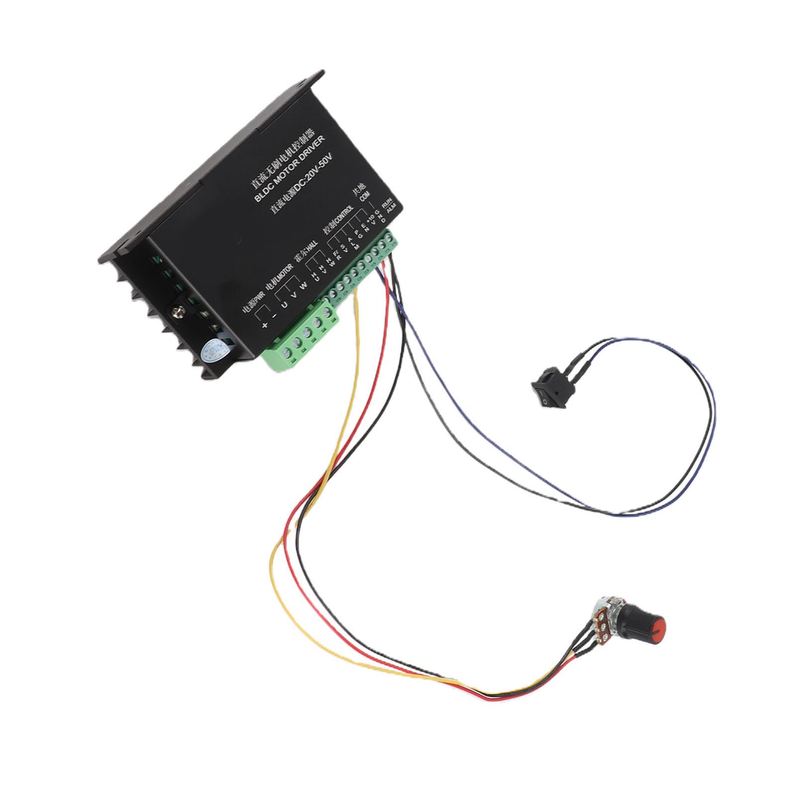 SIXRUN Silnik BLDC 48V 500W, Sterowanie Analogowe prędkością Wrzeciona CNC
