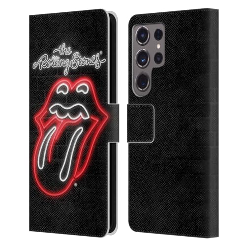 Funda Samsung S24 Ultra de cuero tipo libro de The Rolling Stones