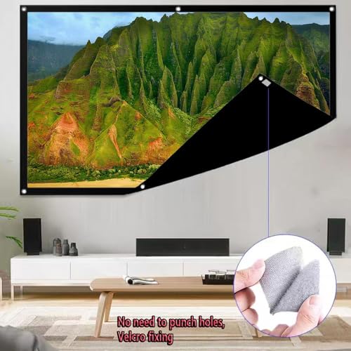 Pantalla de proyección portátil plegable 200" 4:3 miniatura 4
