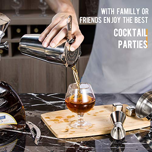 Igrome 16-delige set voor het maken van cocktailmixers, insecticiden, 750 ml, premium roestvrij staal, barset met acryl… - Image 8
