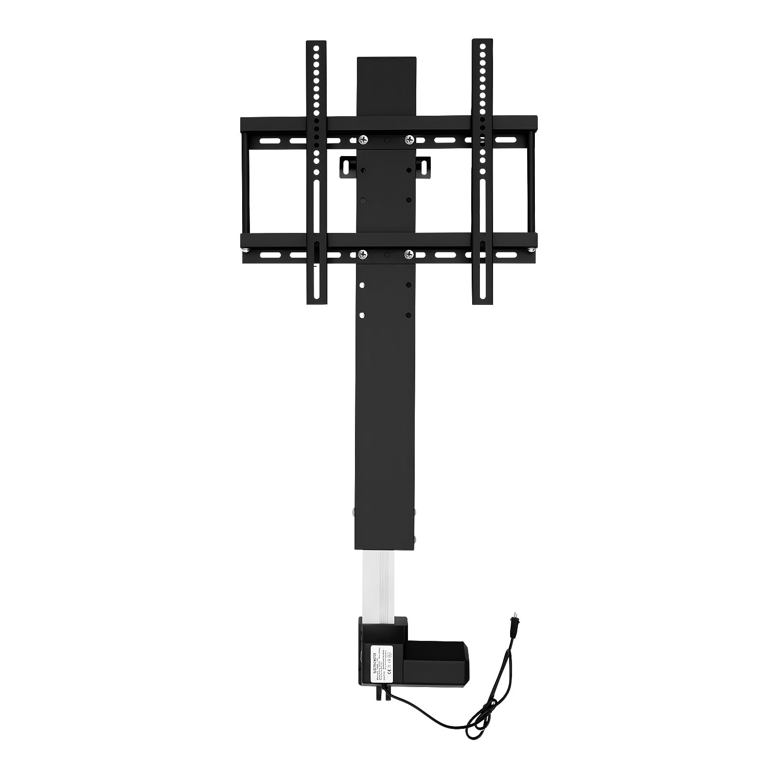 Elevador eléctrico de TV, rango de ajuste 98 – 168 cm, soporte de TV, altura ajustable, capacidad de carga de 50 kg, con mando a distancia para 66.04-144.78 cm