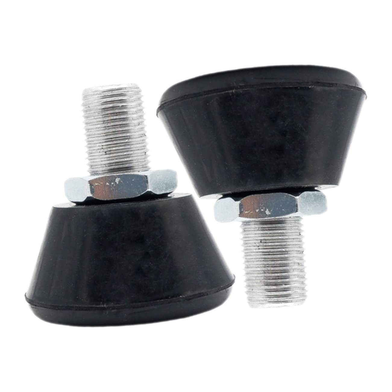 ORFOFE Roller Skates Toe Stops Replacement 1 Pair Black Toe Stops 5/8'' Bolt Firm Grip for Comfortable Safe Skating