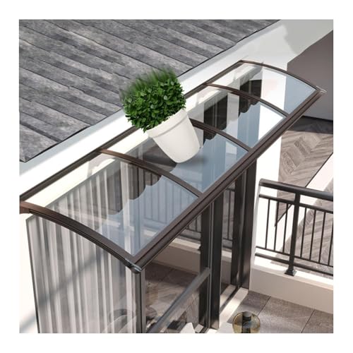 Toldo de policarbonato para puerta delantera, toldo impermeable para entrada/ventana, autolimpieza, resistente al tifón, 57 x 180 cm, diseño duradero y elegante