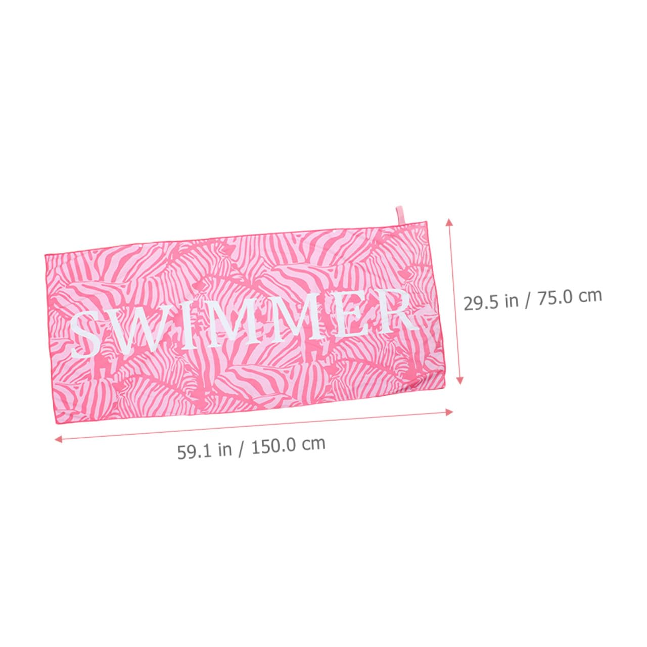 PRETYZOOM 3 Pz telo mare arazzo da spiaggia arredamento estivo asciugamano portatile asciugamano palestra gym towel asciugamani da spiaggia teli mare in microfibra fibra superfine rosa