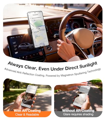 Image of UltraGlass TOP 9H+ OptiArmor for Samsung Galaxy S26 Ultra Screen Protector [NO.1 Anti-Reflection & Military Grade Shatterproof] Galaxy 26 Ultra Tempered Glass, Anti Glare, Easy One-Pull Install, 2 Pack