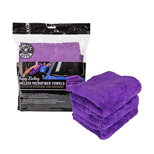 Chemical Guys, Happy Ending Ultra Plush Edgeless Microfiber Towel, Purple - image 2