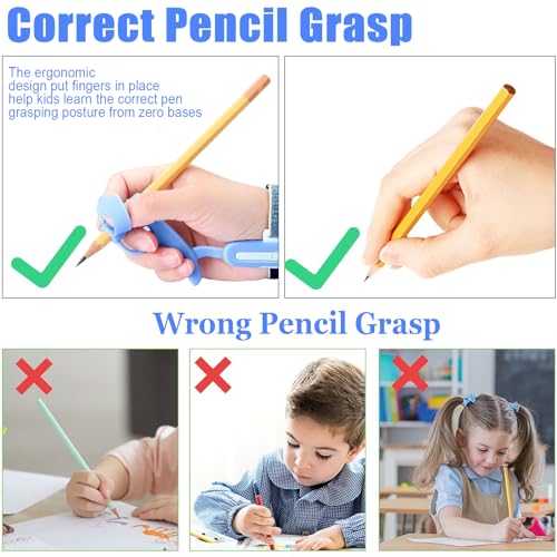FSZMan Pencil Gripper Kids/Toddler Handwriting aid Tools,Ergonomic Writing Aid,Pencil Holder for 3-9 Years Learning to Write