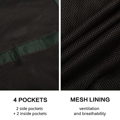 Image of Lansbojun Mens Windbreaker Waterproof Packable Rain Jacket with Hood Wind Breaker Green L
