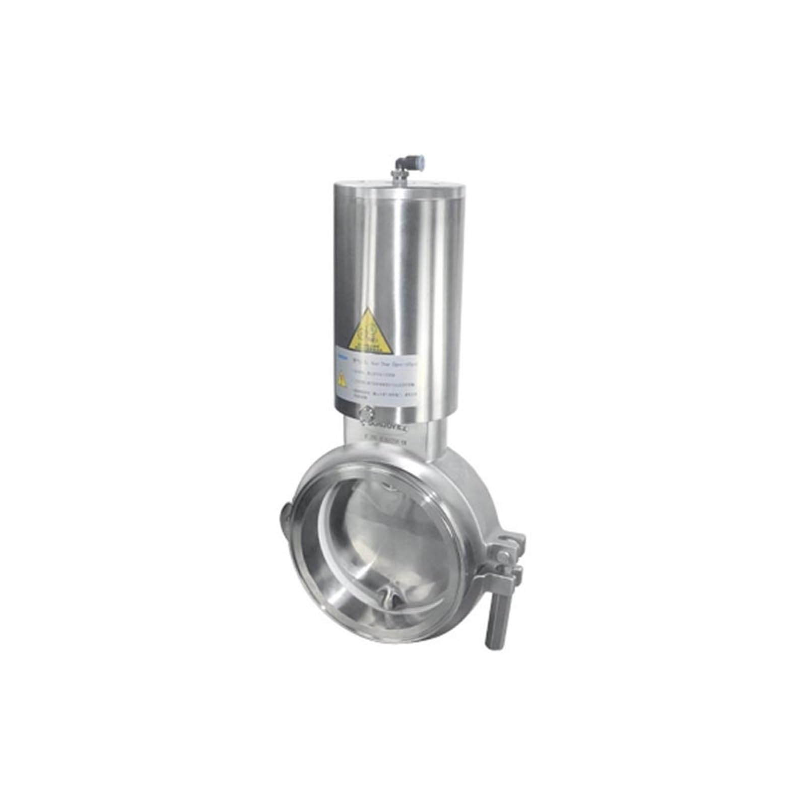 SFOCQVISH SS316L pneumatic powder butterfly weld connection