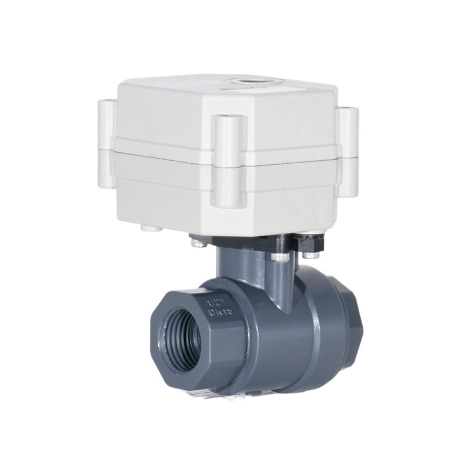 Valvola a sfera elettrica DN15-DN32 1/2"-11/4'' Mini valvola a motorizzata a 2 vie for sistemi di acqua potabile, scaldacqua solari Connessione rapida(DN40,NPT_DC24V_CR201)