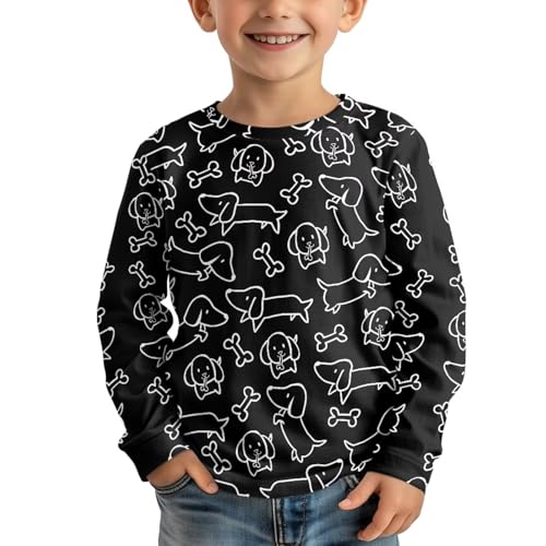 Kids Shirts Graphic T Shirt Crewneck Tee Shirt Soft Tops 3-14 Years Old