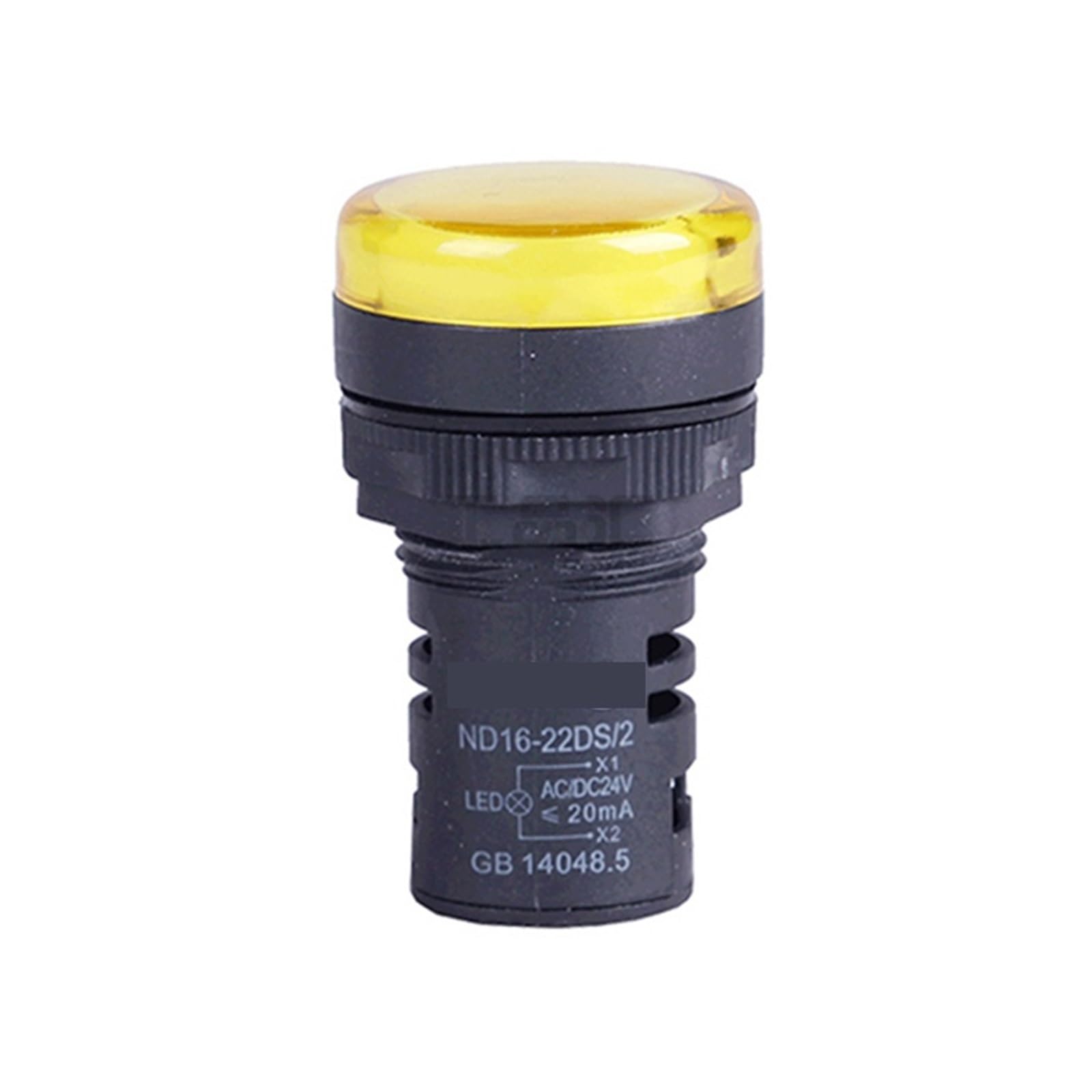 Luz indicadora ND16 amarilla para solucionar fallos de visibilidad en paneles de 24V 2