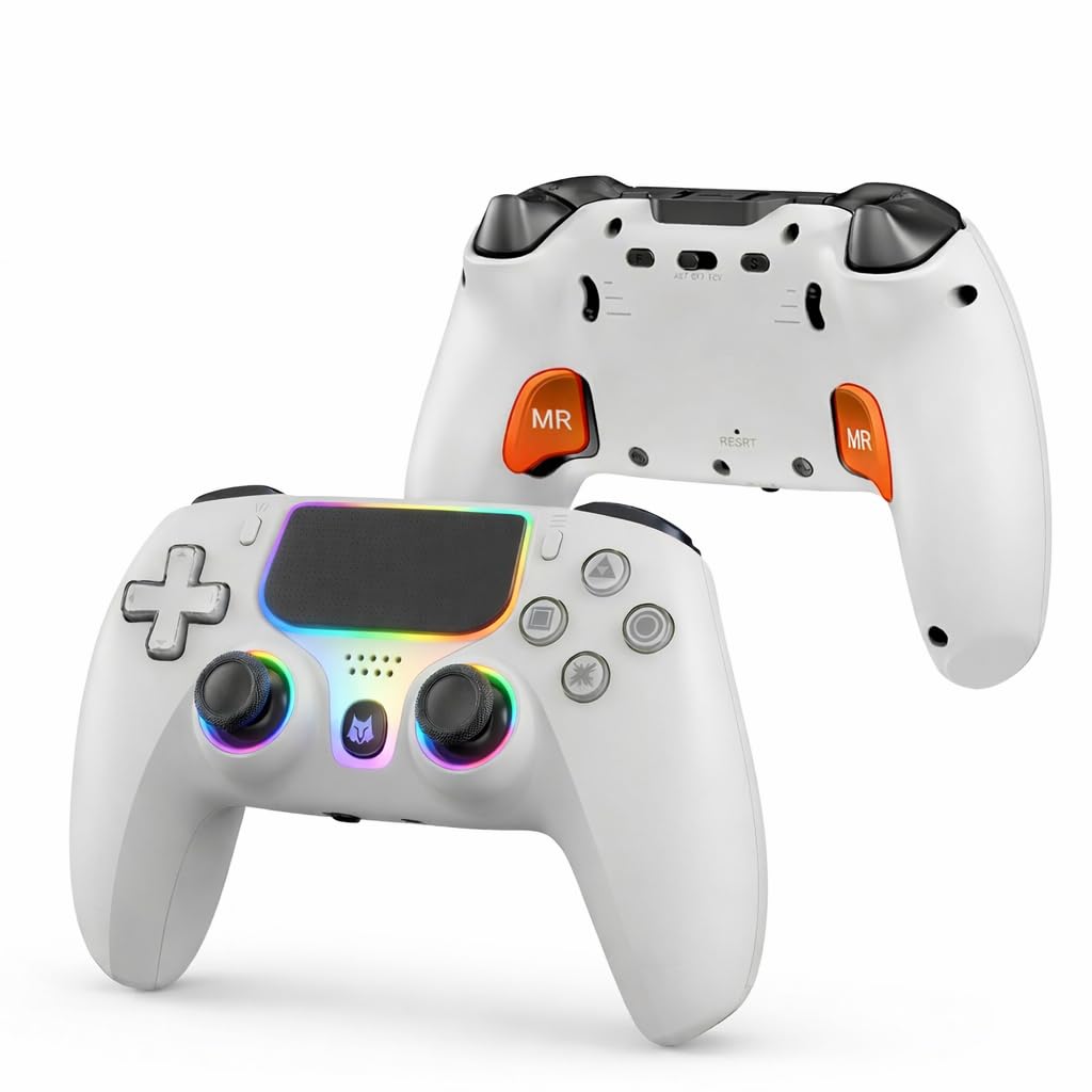Wireless Controller compatible with PS5 Console: Hall Effect Joystick & Trigger, Pro Game Controller with 2 Back Paddles, Macro & Turbo, 16H Playtime 1000mAh Battery, Motion Sensor for PC/iOS/Android