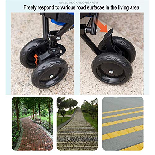 Einkaufswagen Faltbarer Stiefelwagen, Einkaufstrolley mit Teleskopgriff auf Rädern, Kistenbox, Trolley für Gartenlehrer, College-Bücher, 82 Liter Fass – Bild 4