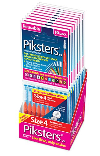 Piksters Interdental Brush Size 4 (100 Pack)