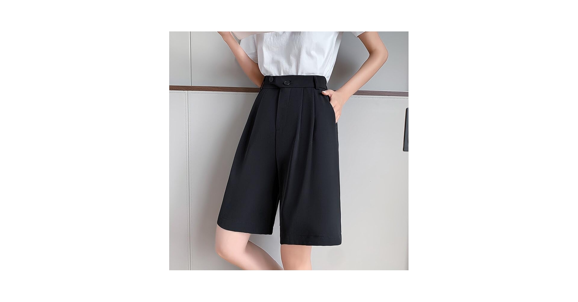 YHWW Wide Leg Pants,Summer Ladies Women Shorts Long High
