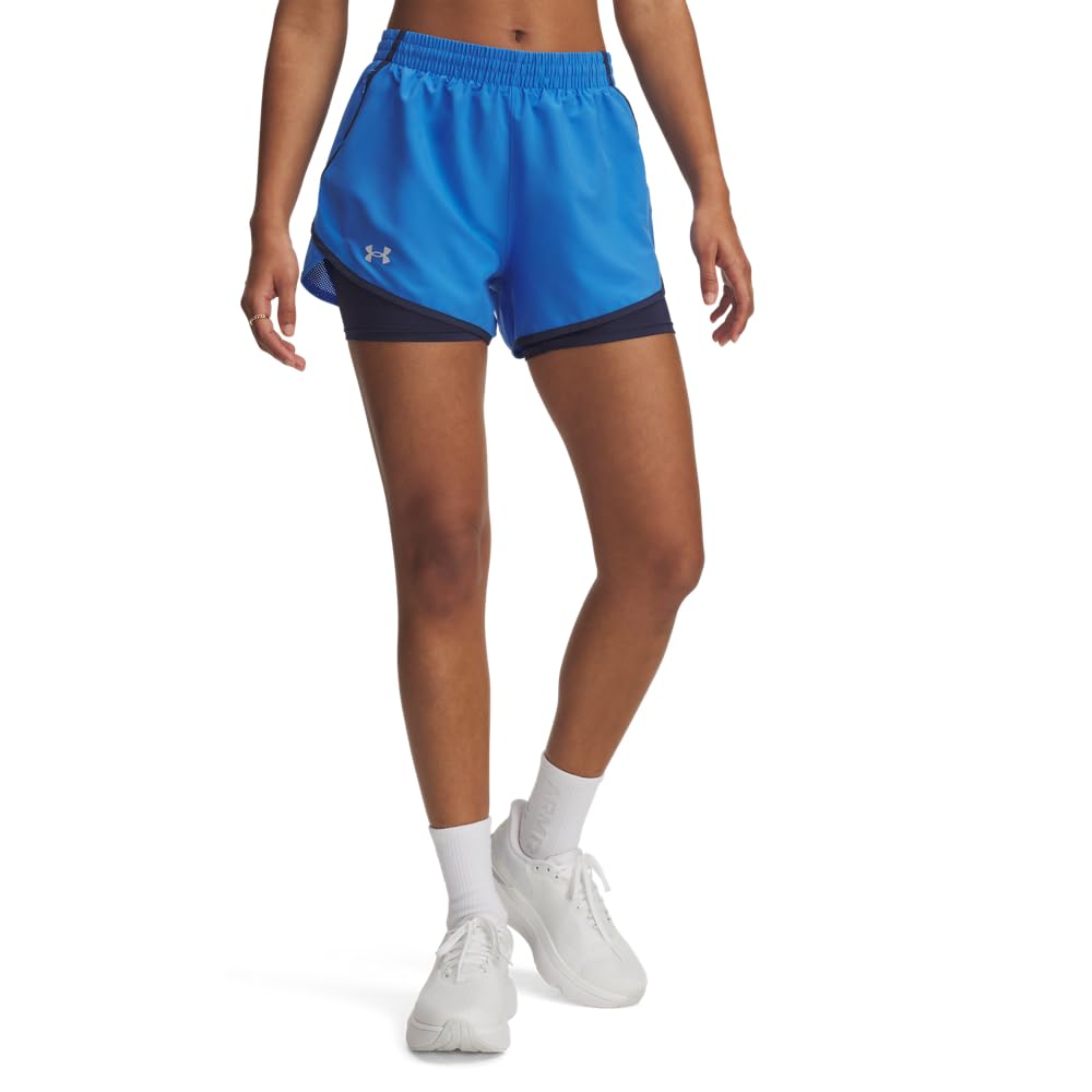Under Armour Fly by 2 in 1 Shorts for Women, Blue, M