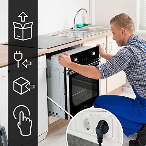 KKT KOLBE Einbaubackofen 60 cm | autark | 70L | 2,8kW | Grill | Umluft | Heißluft | Teleskopauszüge | Automatik-Timer | 2-fach Wärmeschutzverglasung | EB8010ED – Bild 4