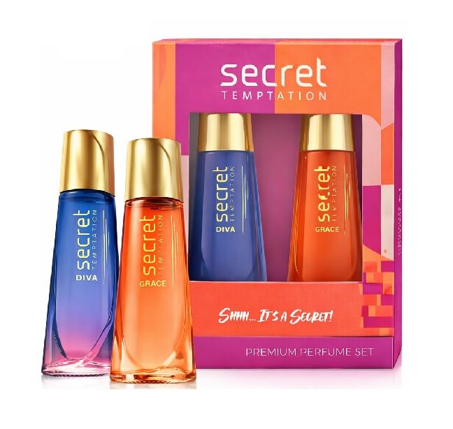 Image of Secret Temptation Perfume for women - 50ml X 2 (Grace + Diva) l Long Lasting Fragrance | Gift for Her
