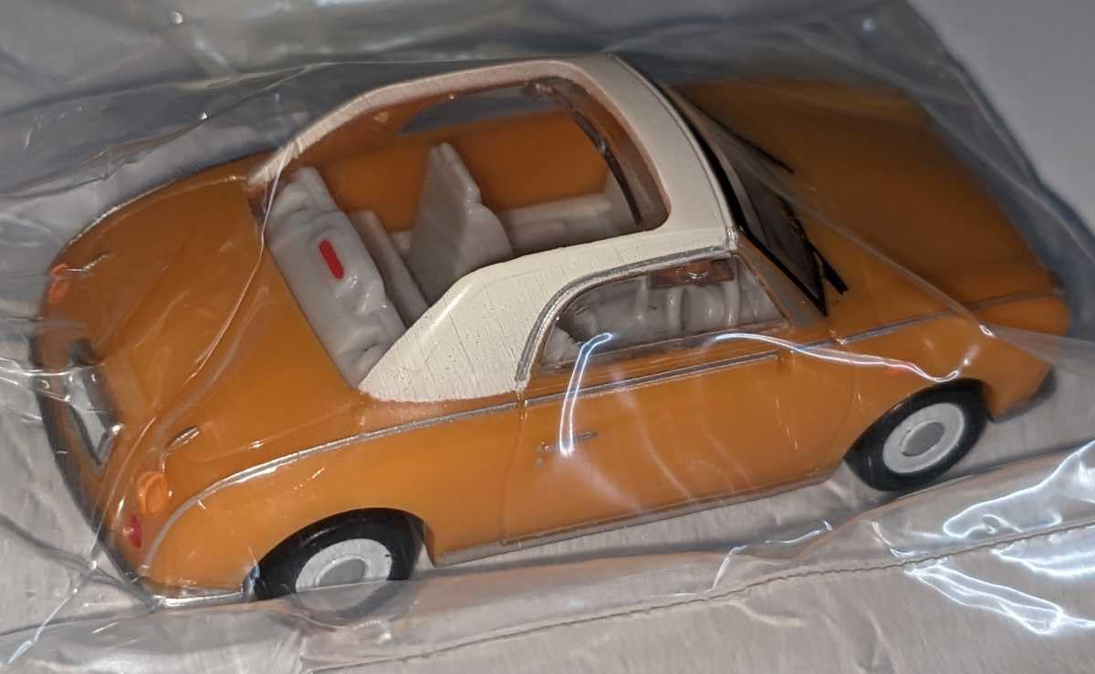 Amazon.co.jp: 日産 フィガロ オレンジ 1/64 ホビーガチャ日産フィガロ