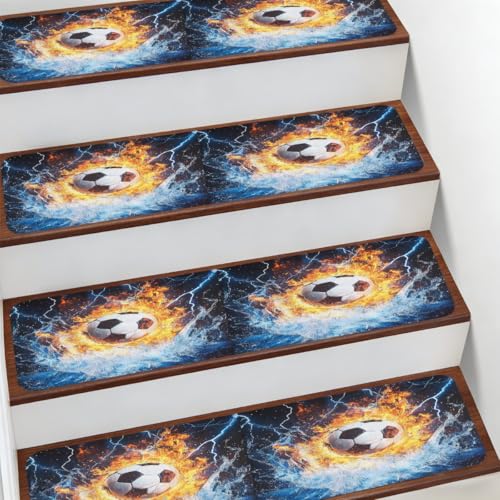 Alfombra para escaleras de 7.8 x 30 pulgadas con base de gran agarre anticaídas 2
