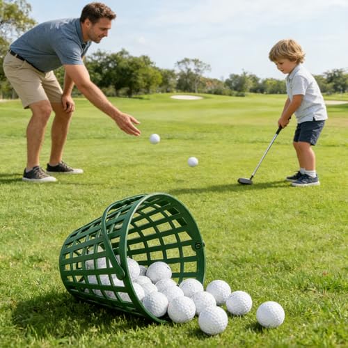 Canasta para pelotas de golf grande contenedor portátil resistente para competición 2