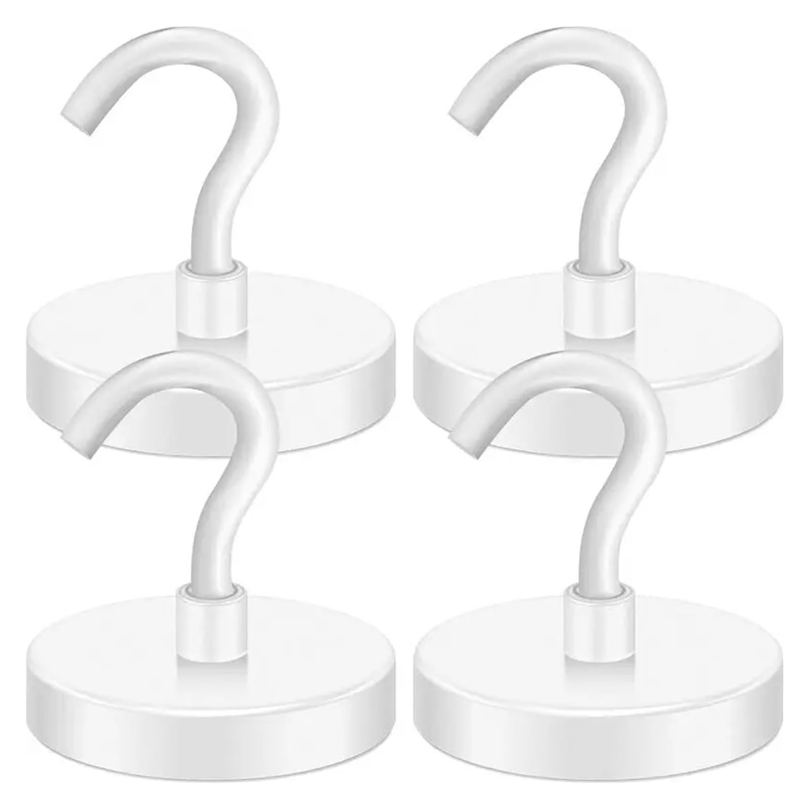 Ganchos magnéticos resistentes de color blanco for aulas, refrigeradores, for colgar, cabañas, parrillas, cocinas, garajes, lugares de trabajo y oficinas, etc.(White SNE25,10PCS)