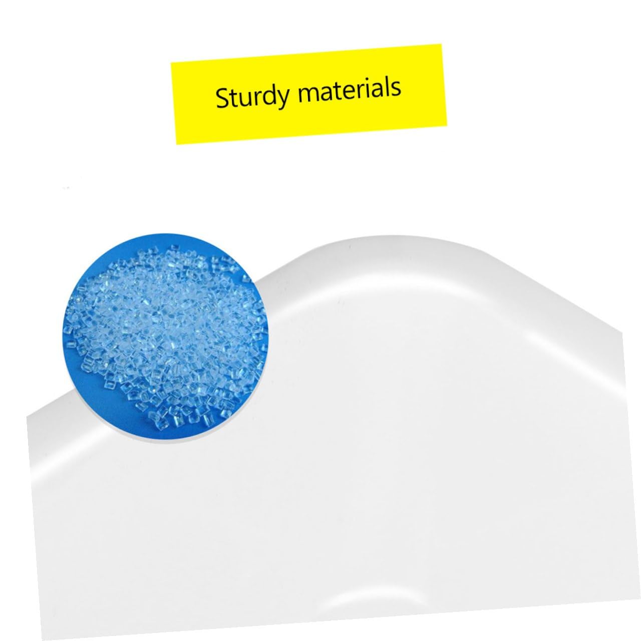 Bianco Vassoio Plastica Pezzi in 3 Reagenti Chimici