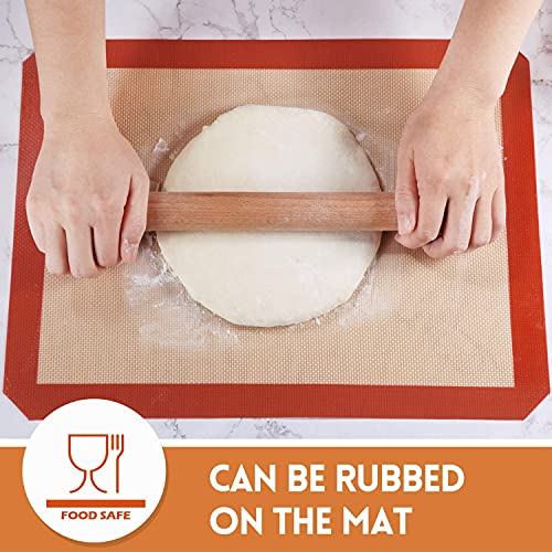 Image of Silicone Baking Mat Non-Stick, Single Sheet Heat Resistant Liner | Cookies, Meats, Vegetables, Pastries | Reusable, Eco-Friendly, Dishwasher Safe 21 * 30 cm (Pack of 1)