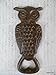 Cast Iron Owl Bottle Opener ~ Brown