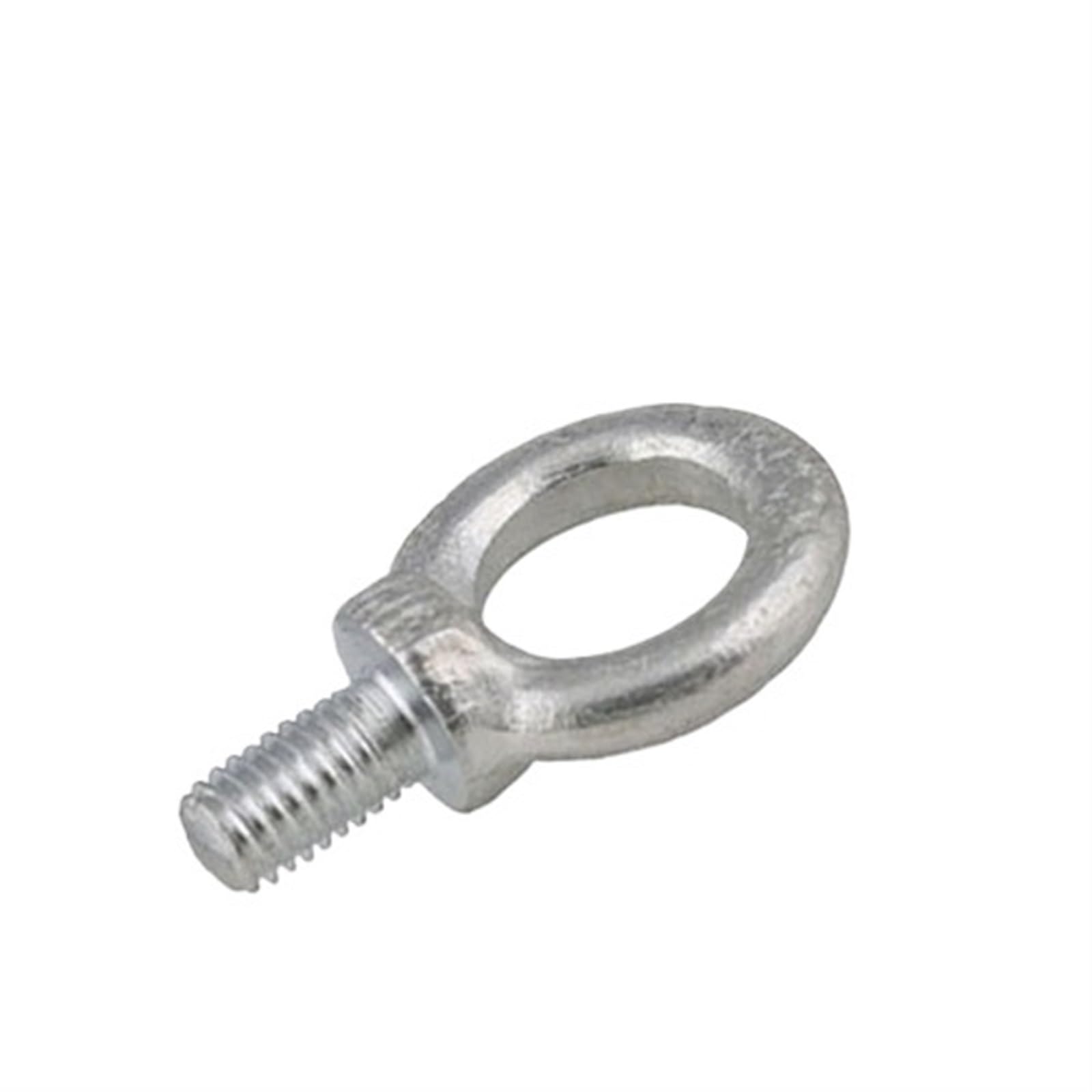 2 uds M10 * 20/25/30/40/50mm Perno Chapado en Zinc Blanco Perno de argolla de elevación Perno de Bloqueo de Barco articulado para Industrial, Residencial(50mm)