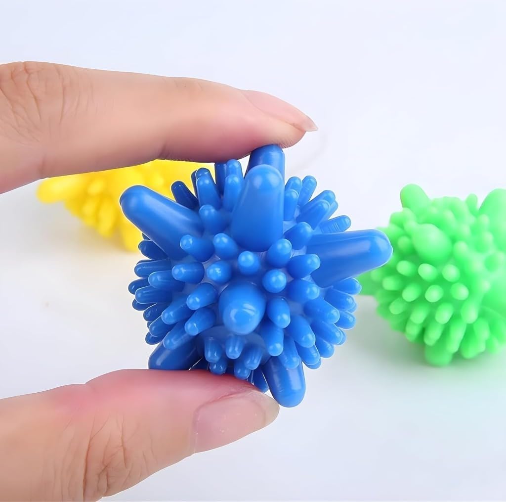 Corona Washing Machine Clothes Cleaning Ball, Washer Balls Reusable Tangle-Free Eco-Friendly Laundry Scrubbing Colorful Balls Solid Dryer Softener (Multi-Colour) 5 Pcs-image-35