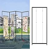 Tragbarer Aluminium-Kunstständer, 1 Stück, 120 x 250 cm, perfekt für Hochzeiten, Ausstellungen, Werbeposter, freistehende Vitrine für Kunstveranstaltungen