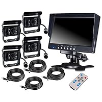 Amazon.co.jp: 7インチ 4分割 モニター TFT液晶モニター | 映像入力