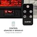KLARSTEIN Lienz Chimenea eléctrica con luz LED - 2 Niveles: 900/1800 W,...