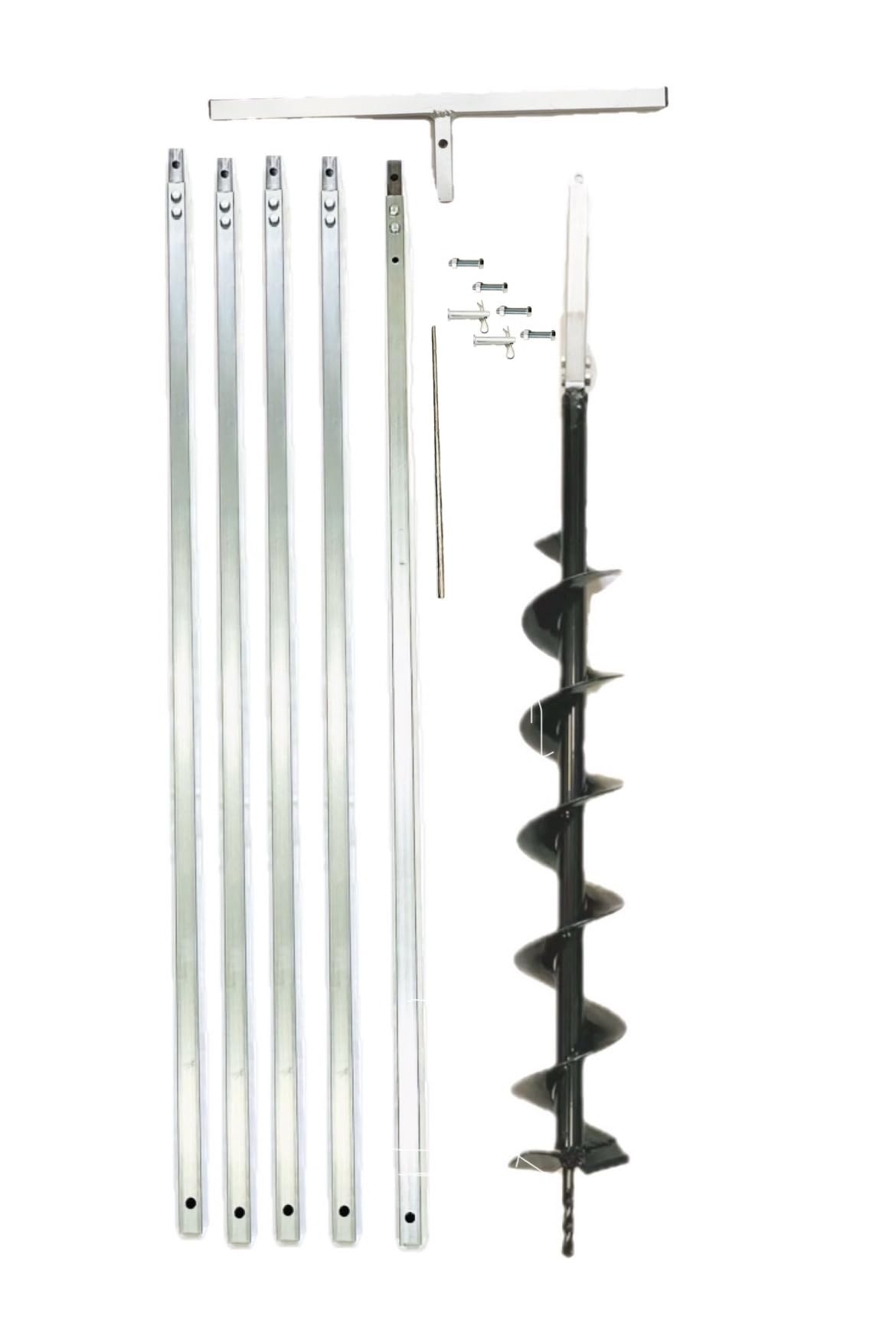 Amazon | 【説明書付き】井戸掘り機キット 経60mmオーガ 全長6m20cm