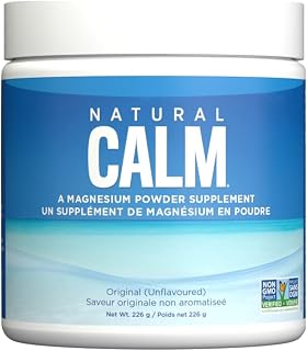 Natural Calm Magnesium Citrate Powder (Unflavoured) 226g - Quick Absorbing - Loved Magnesium Drink