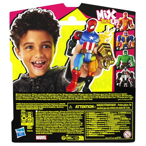 MixMashers Marvel Spider-Man, Figurine Spider-Man à mélanger et Combiner avec Accessoires