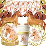 Installation et rangement sans effort : achetez notre kit de décoration de fête de chevaux pour une fête d'anniversaire impressionnante sur le thème des chevaux sans effort et sans achats supplémentaires. Après la fête, il suffit de jeter les ustensiles de table en papier et de laisser l'air hors des ballons pour les ranger – aucun nettoyage fastidieux n'est nécessaire. Gagnez du temps et de l'énergie pour vous concentrer entièrement sur des moments précieux avec votre famille