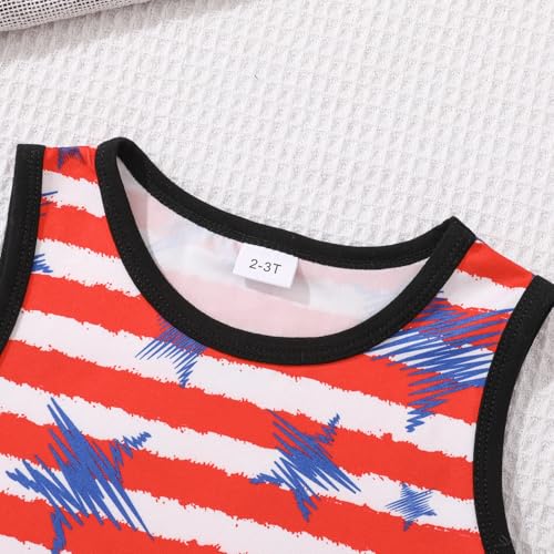 Image of Toddler Boy 4th of July Shorts Set + Stars Stripe Short American Flag Summer Outfits