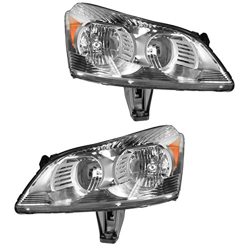 Image of TRQ Headlight Assembly Set GM2502330 GM2503330 Compatible with 2009-2012 Chevrolet Traverse