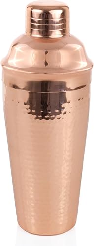 Strine coctelera de cobre martillado, 25oz