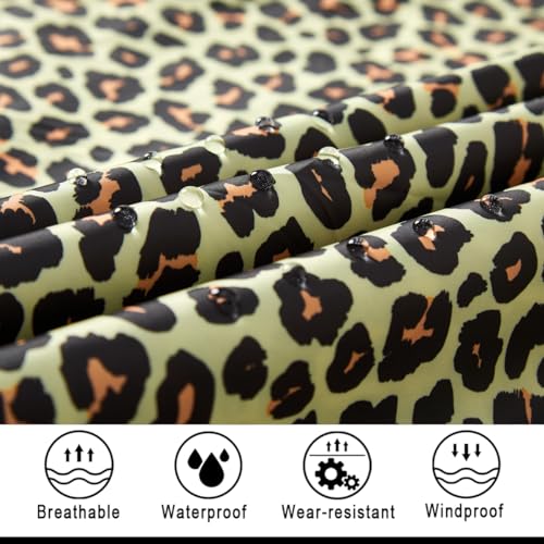 POWINSUN modischer Regenponcho mit Kapuze, wasserdichte Regenjacke mit Tasche für Damen, Herren, Erwachsene, Muster, Einheitsgröße