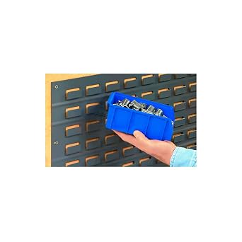 Nexel Global Industrial Louvered Steel Wall Panels (4 per Carton), 18 x 19, for Stacking Bins, Gray 16 Guage Steel
