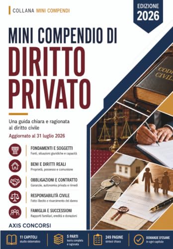 Mini Compendio Diritto Privato: Una guida chiara e ragionata al diritto civile: le fonti e le situazioni giuridiche, i soggetti, la tutela dei diritti, i beni e i diritti reali, le obbligazioni