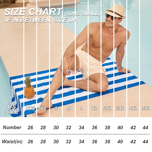Image of BRISIRA Mens Swim Trunks Swim Shorts Quick Dry 5 inch Inseam Beach Shorts with Compression Liner and Zipper Pocket