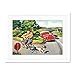 Produktbild Painting Landscape Children Bike Car Crash Dog Large Art Print Poster Wall Decor 18x24 inch Supplied Ready to Hang with Included Mount Brackets Malerei Landschaft Kinder Fahrrad Große Kunst Wand Deko
