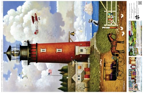 Rompecabezas Buffalo Games - 'Daddy's Coming Home' de Charles Wysocki, 1000 piezas, arte enmarcable, hecho en EE.UU., cartón reciclado, incluye póster, nivel intermedio a experto miniatura 4